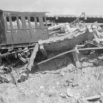 Eger Bahnnhof 1945 Cheb nádraží